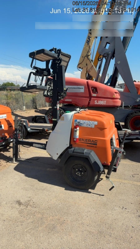 2024 Generac MLT2 Diesel, Flex Switch 120V Input, Powerzone Controller, 
(4) 320W LED Lights, 4kW Generator, 39.9 Gal Fuel Tank, 2" Ball, T3