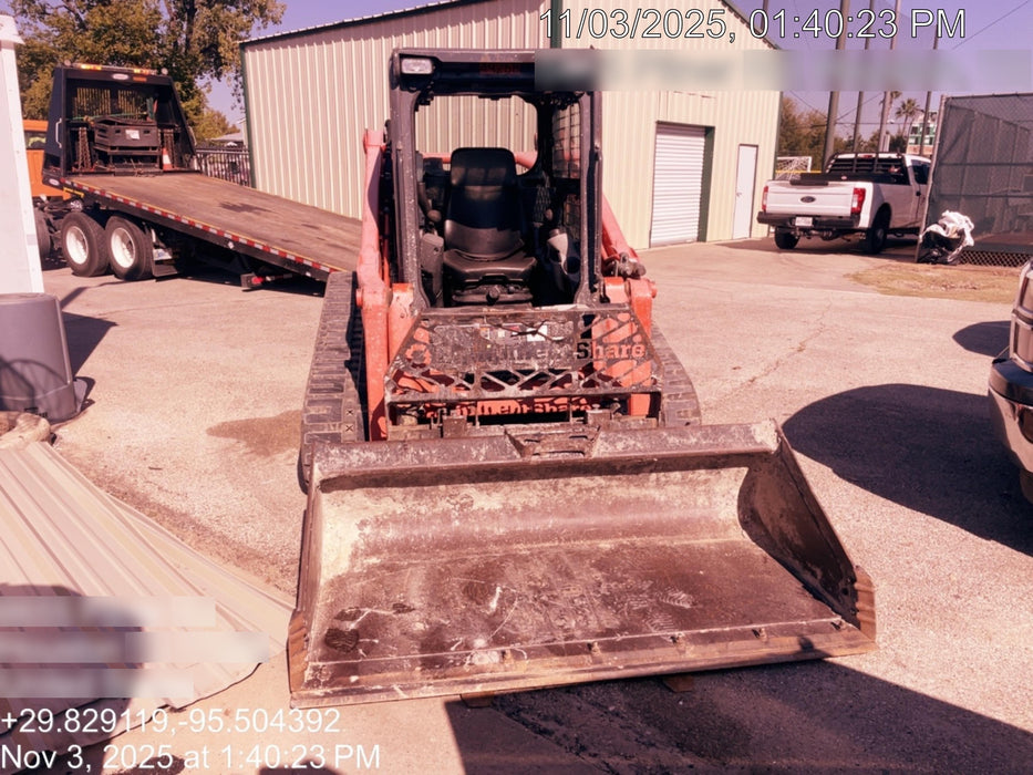 2019 Kubota SVL95-2S Cab/Heat/Air, Standard Tracks, Standard Flow w/Manual QC, 80" HD Bucket w/ Smooth Cutting Edge