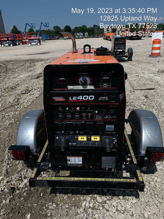 2022 Lincoln Electric LE400 Kubota V1505, Trlr, Cable Rack, Light Kit, ES Decals, T3