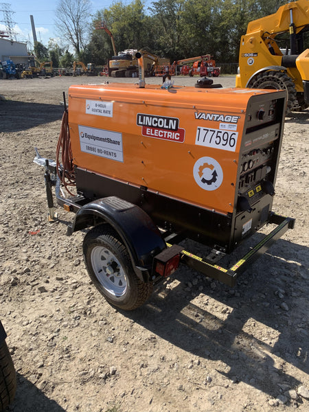 2021 Lincoln Electric Vantage 322 Vantage 322 Ready Pak 3 w/ Decals, ORANGE (includes trailer, cable rack, fender light kit) NO Telematics