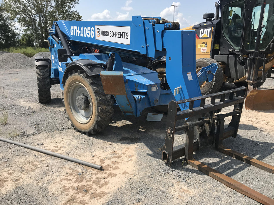 2019 Genie GTH-1056 Cab/Heat/AC, FF Tires, LED Work Lights, Beacon 60" QA Carriage, 60" Forks