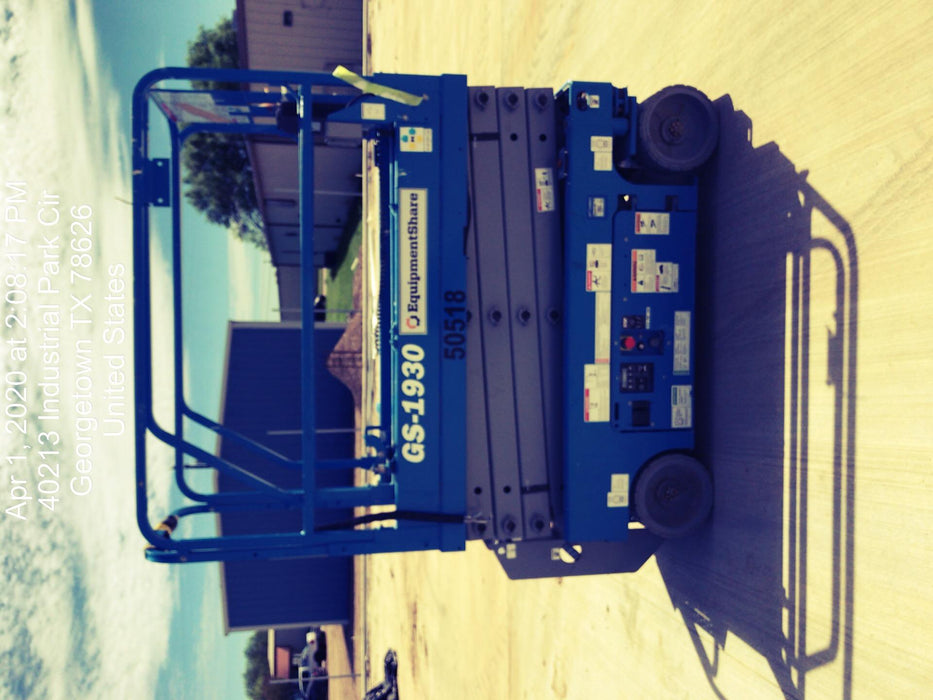 2019 Genie GS-1930 Fixed Rails with Chain Entry