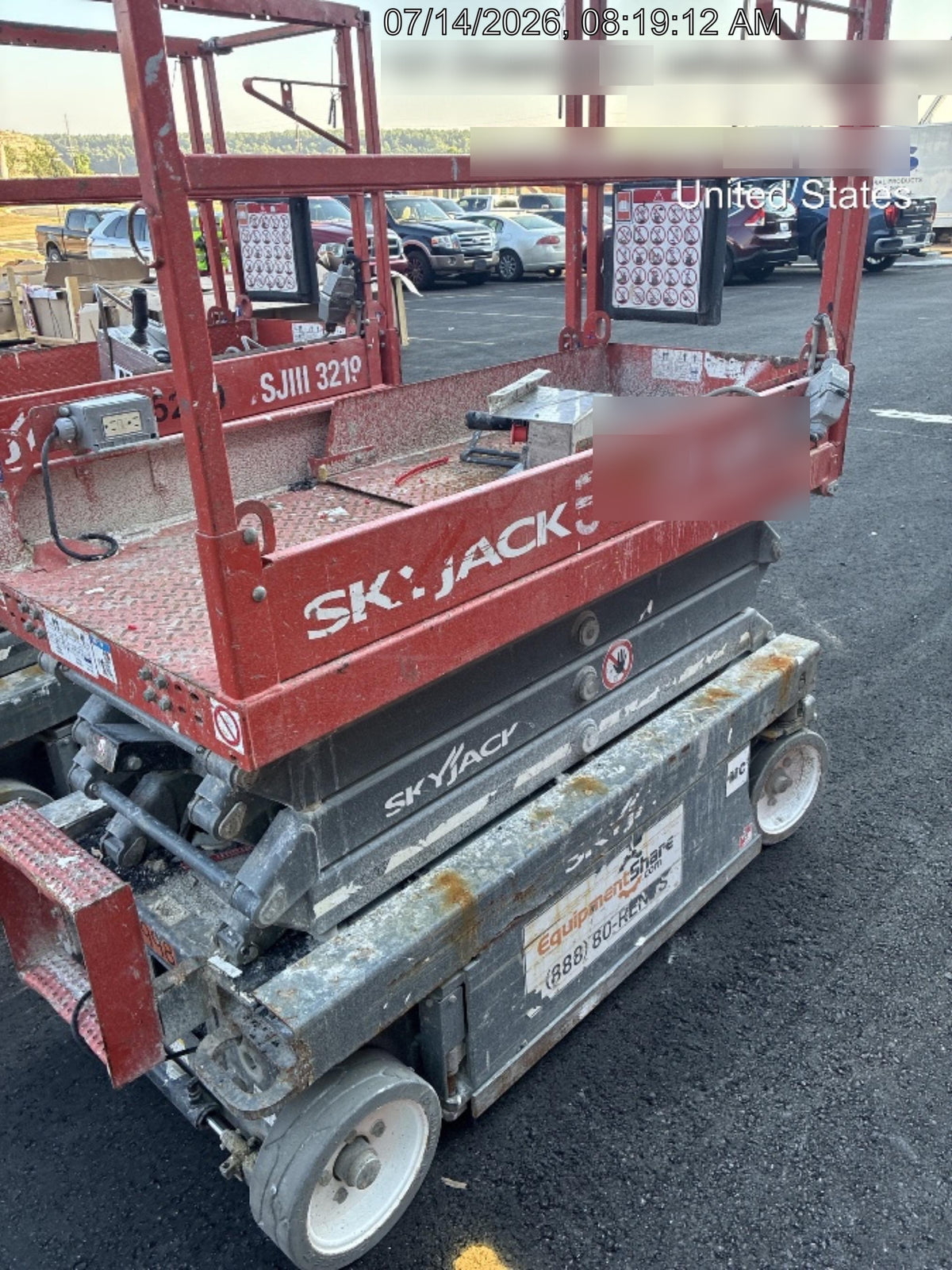 2017 Skyjack SJIII-3219 Skyjack SJ3219, Trojan Battery Set, Extended Warranty 5yr/5k hr