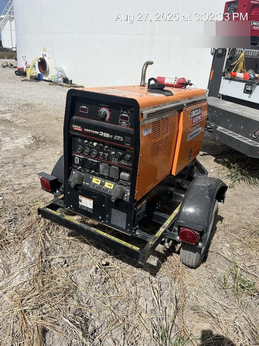 2021 Lincoln Electric Vantage 322 Vantage 322 Ready Pak 3 w/ Decals, ORANGE (includes trailer, cable rack, fender light kit) NO Telematics