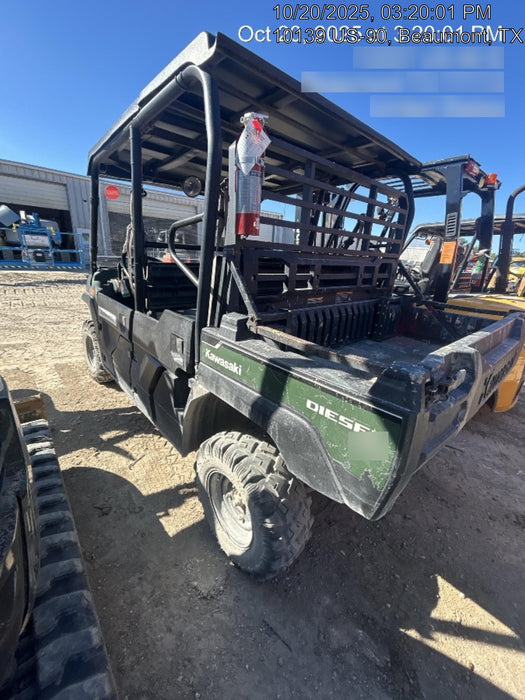 2018 Kawasaki Mule PRO-DXT Kawasaki Mule 4x4 Diesel UTV w/Hard Top, Windshield, Beacon, Backup Alarm, ES Keypad/Hardware Installed