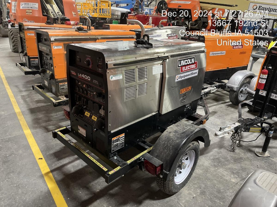 2024 Lincoln Electric LE400 Kubota V1505, Trlr, Cable Rack, Light Kit, ES Decals, T3