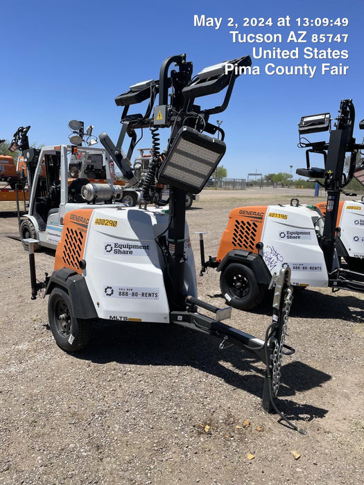 2024 Generac MLT2 Diesel, Flex Switch 120V Input, Powerzone Controller, 
(4) 320W LED Lights, 4kW Generator, 39.9 Gal Fuel Tank, 2" Ball, T3