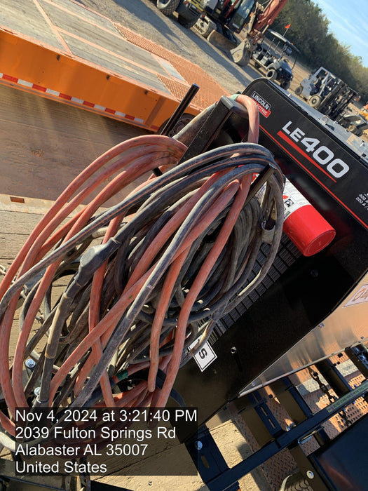 2024 Lincoln Electric LE400 Kubota V1505, Trlr, Cable Rack, Light Kit, ES Decals, T3