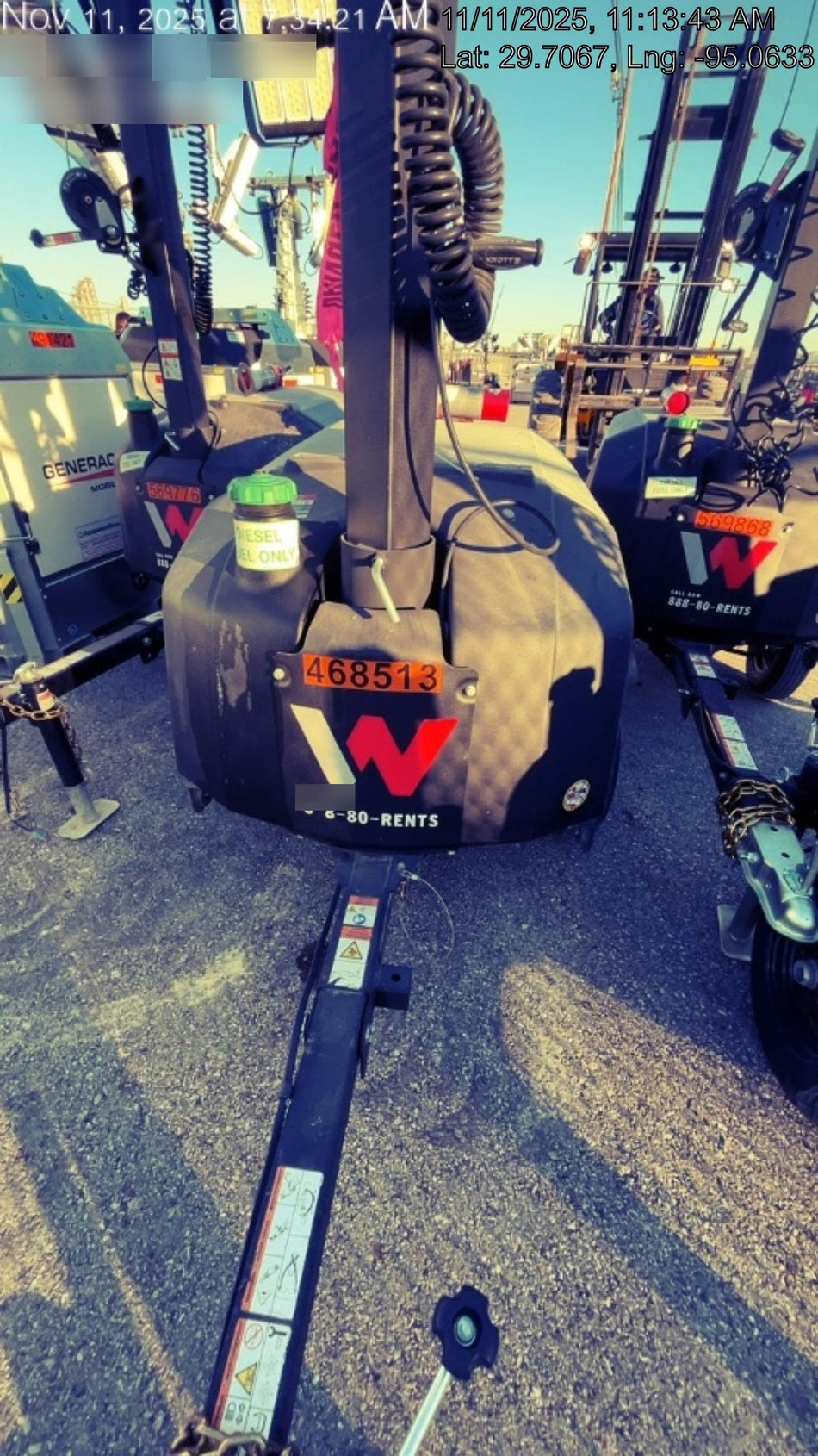2024 Wacker Neuson LTT4 Diesel, Kohler KDW702, Deep Sea Controller, Auto Start, LED 320W, Bypass Outlet, T3