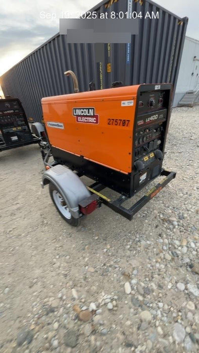 2022 Lincoln Electric LE400 Kubota V1505, Trlr, Cable Rack, Light Kit, ES Decals, T3