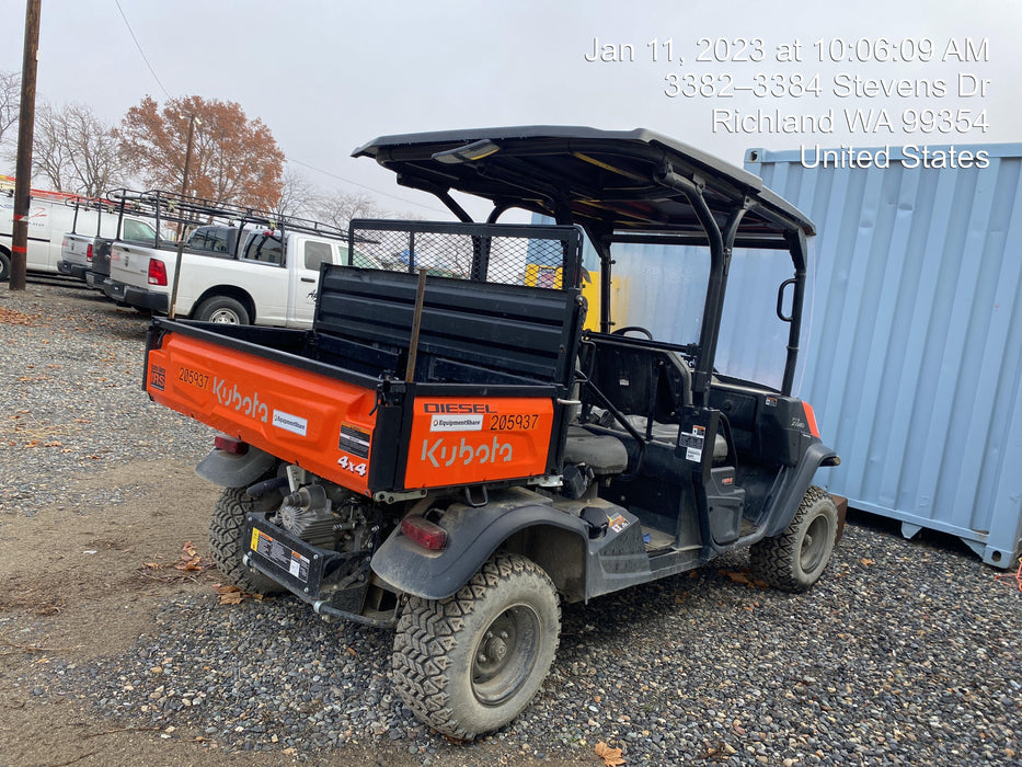 2022 Kubota RTV-X1140W-H Plastic Canopy, Windshield Acrylic Clear, LED Strobe Light, Wire Harness Kit, Back up Alarm