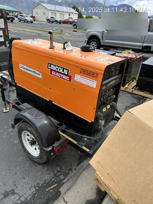 2022 Lincoln Electric LE400 Kubota V1505, Trlr, Cable Rack, Light Kit, ES Decals, T3