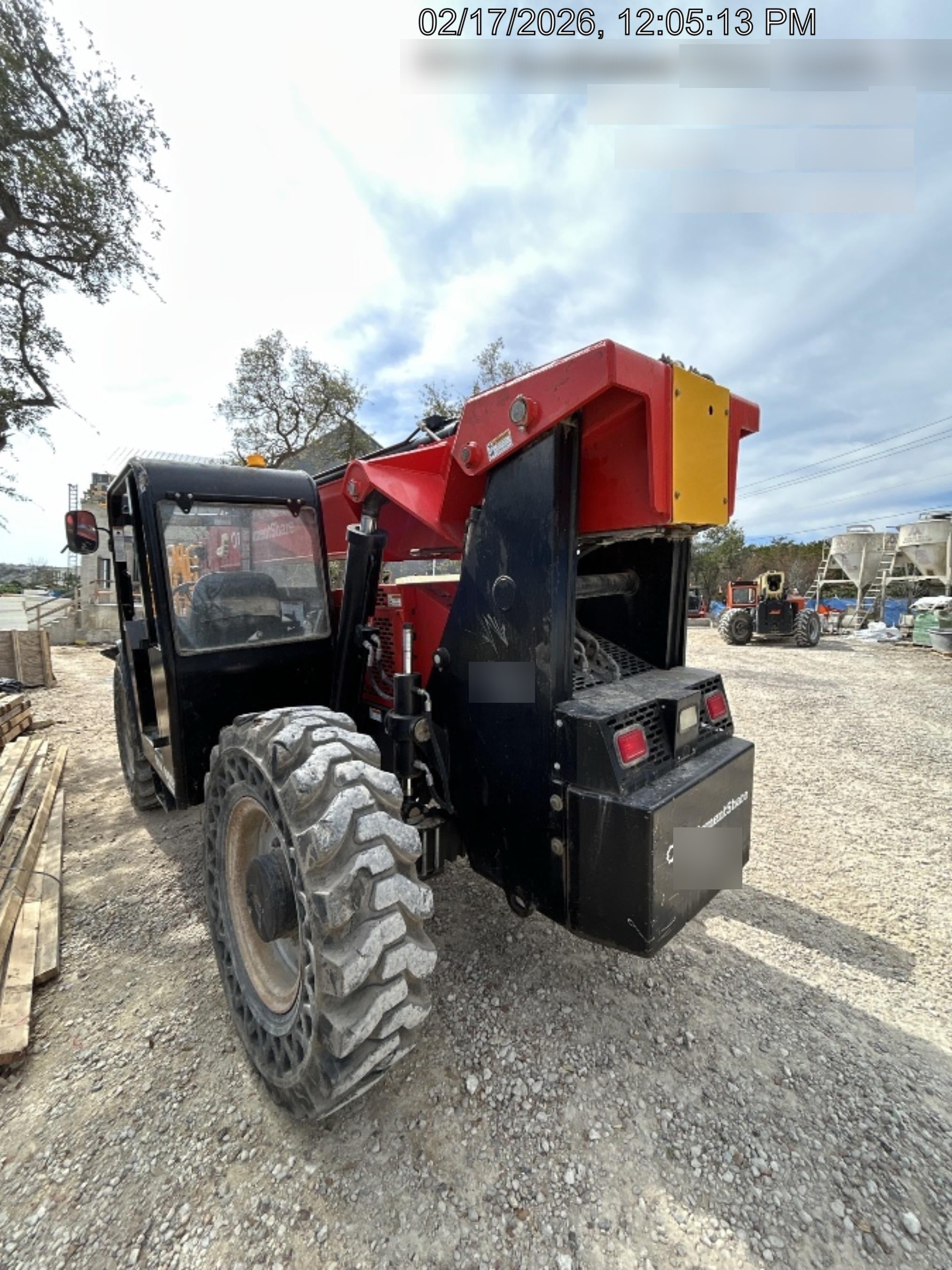 2019 Manitou MTA10055 Canopy, 120 HP, Solid Tires, Work Lights, Lift Hook, Auxiliary Hydraulics 66" Carriage and 60" Forks
