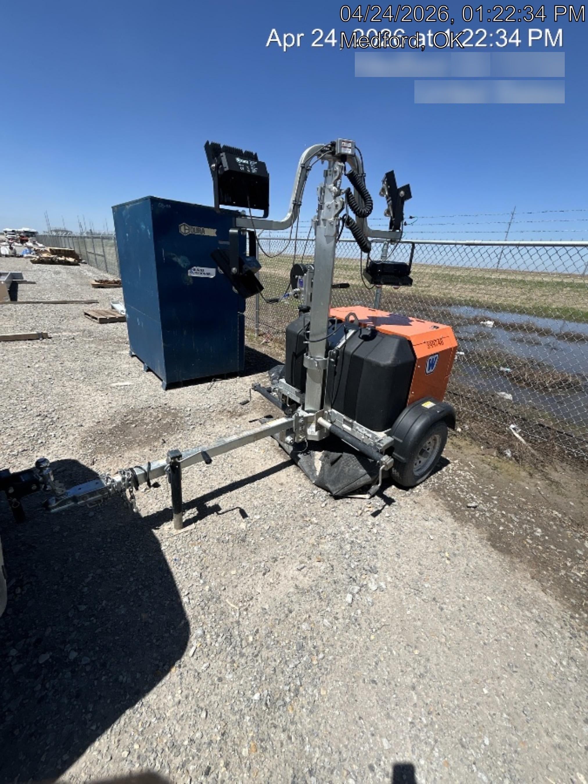 2024 Wanco WLTT-4MM4K Diesel, Deep Sea Controller, Shore Power Plug, Auto Start, (4) 350W LED Floodlights, 4kW Generator, 60 Gal Fuel Tank, 2" Ball, T3