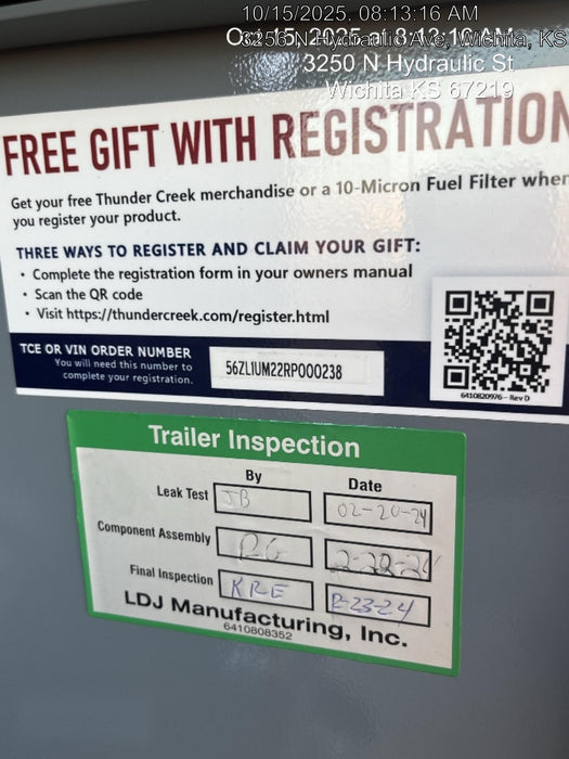 2024 THUNDER CREEK MTO920