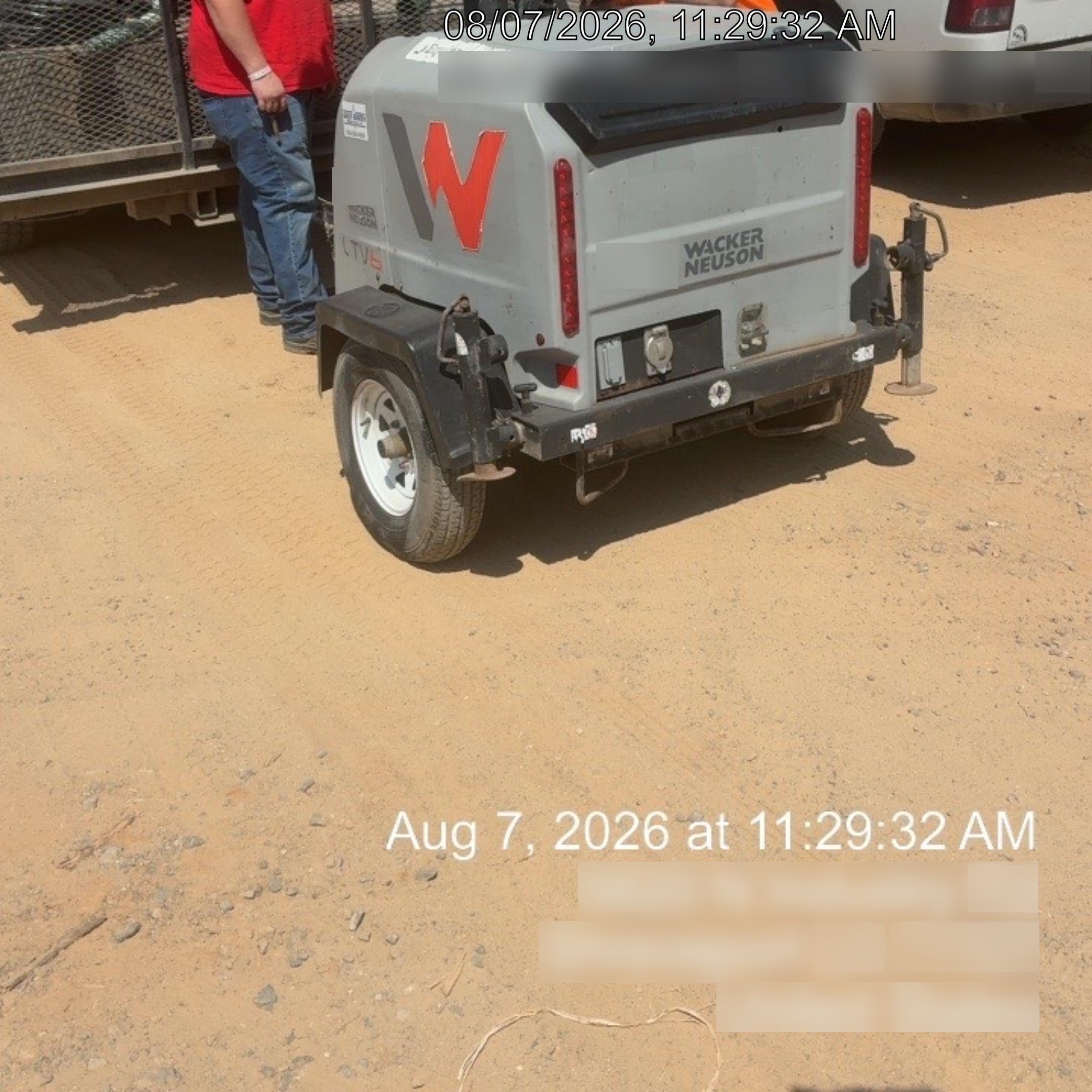 2019 Wacker Neuson LTV6L-MH Mobile Light Tower w/Fuel Level Sensor Installed