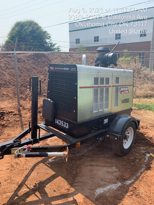 2021 Lincoln Electric Air Vantage 566 Air Vantage 566X Ready Pak 3 (includes trailer, cable rack, fender light kit); no telematics