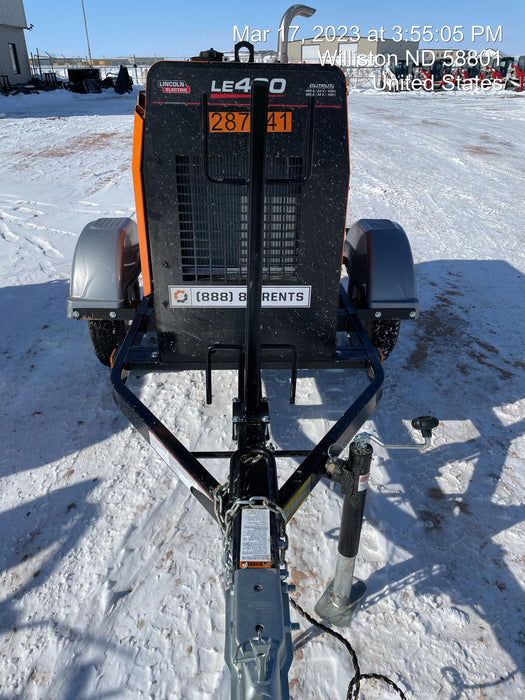 2023 Lincoln Electric LE400 Kubota V1505, Trlr, Cable Rack, Light Kit, ES Decals, T3