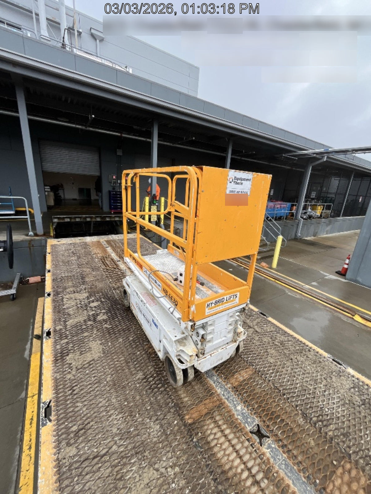 Custom Equipment HB-1430 Hy-Brid Scissor Lift
Platform capacity up to 670 lbs
Working height up to 20 ft
Weighs under 1,700 lbs
Non-marking wheels