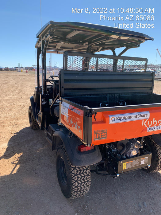 2022 Kubota RTV-X1140W-H Plastic Canopy, Windshield Acrylic Clear, LED Strobe Light, Wire Harness Kit, Back up Alarm
