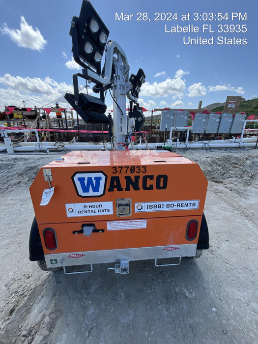 2023 Wanco WLTT-4MM4K Diesel, Deep Sea Controller, Shore Power Plug, Auto Start, (4) 350W LED Floodlights, 4kW Generator, 60 Gal Fuel Tank, 2" Ball, T3