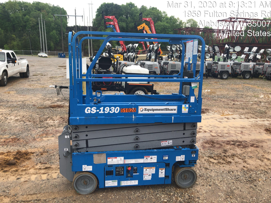 2019 Genie GS-1930 Fixed Rails with Chain Entry