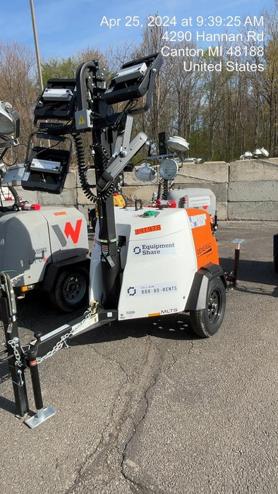 2024 Generac MLT2 Diesel, Flex Switch 120V Input, Powerzone Controller, 
(4) 320W LED Lights, 4kW Generator, 39.9 Gal Fuel Tank, 2" Ball, T3