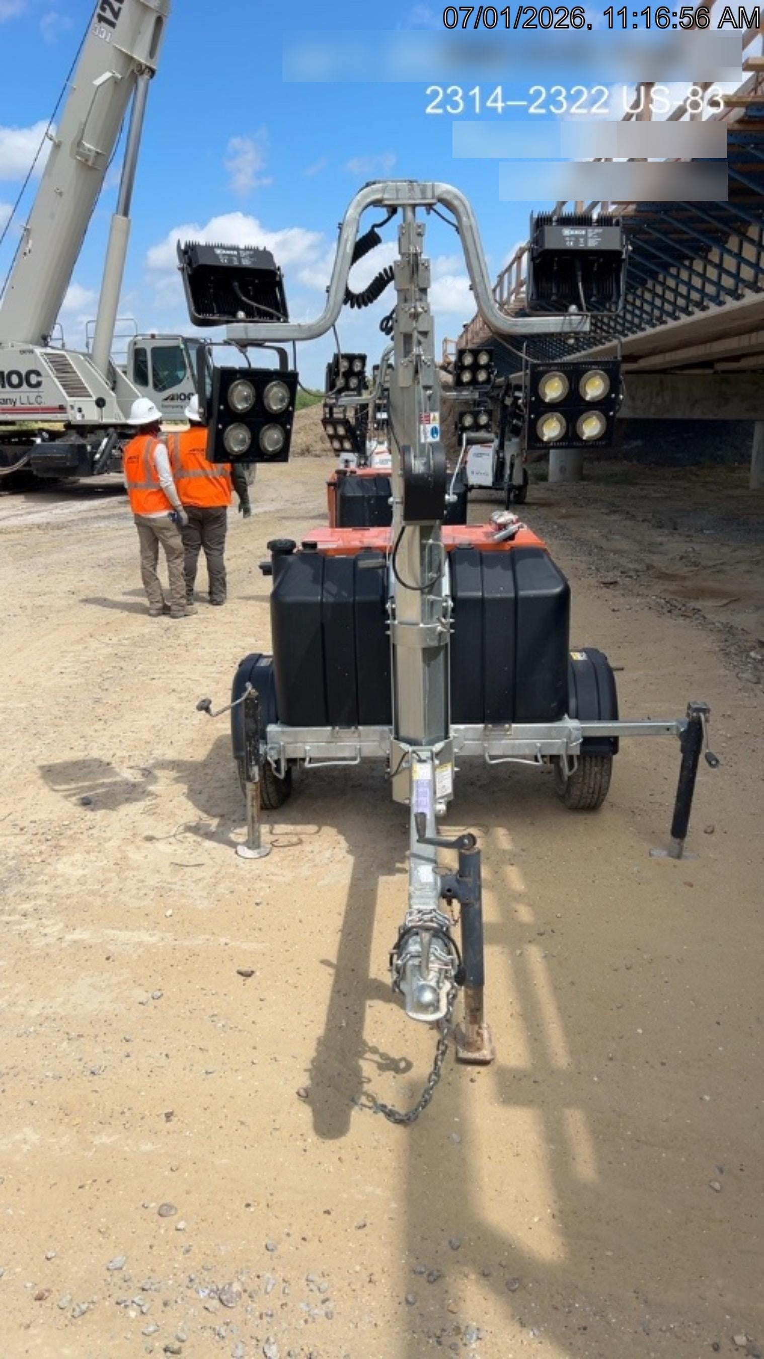 2024 Wanco WLTT-4MM4K Diesel, Deep Sea Controller, Shore Power Plug, Auto Start, (4) 350W LED Floodlights, 4kW Generator, 60 Gal Fuel Tank, 2" Ball, T3