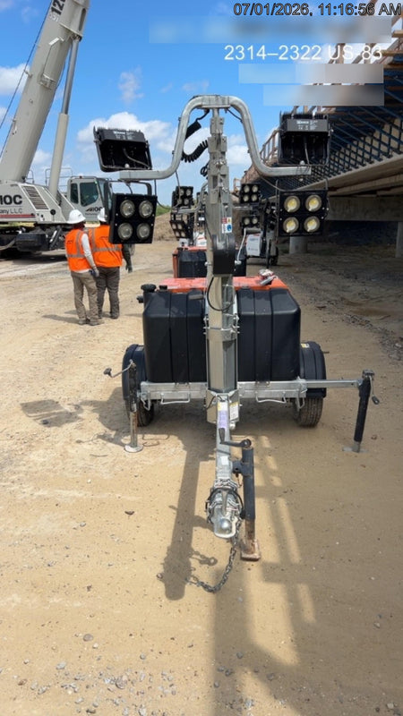 2024 Wanco WLTT-4MM4K Diesel, Deep Sea Controller, Shore Power Plug, Auto Start, (4) 350W LED Floodlights, 4kW Generator, 60 Gal Fuel Tank, 2" Ball, T3