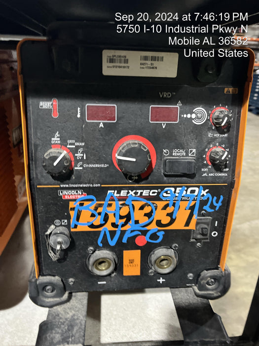 2021 LINCOLN ELECTRIC FLEXTEC 350X