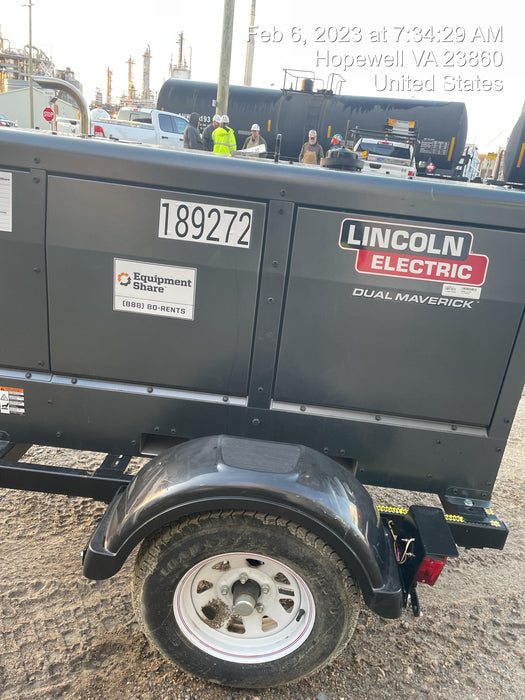 2021 Lincoln Electric Dual Maverick 200/200X Ready Pak 3, Includes Trailer, Cable Rack, Fender Light Kit