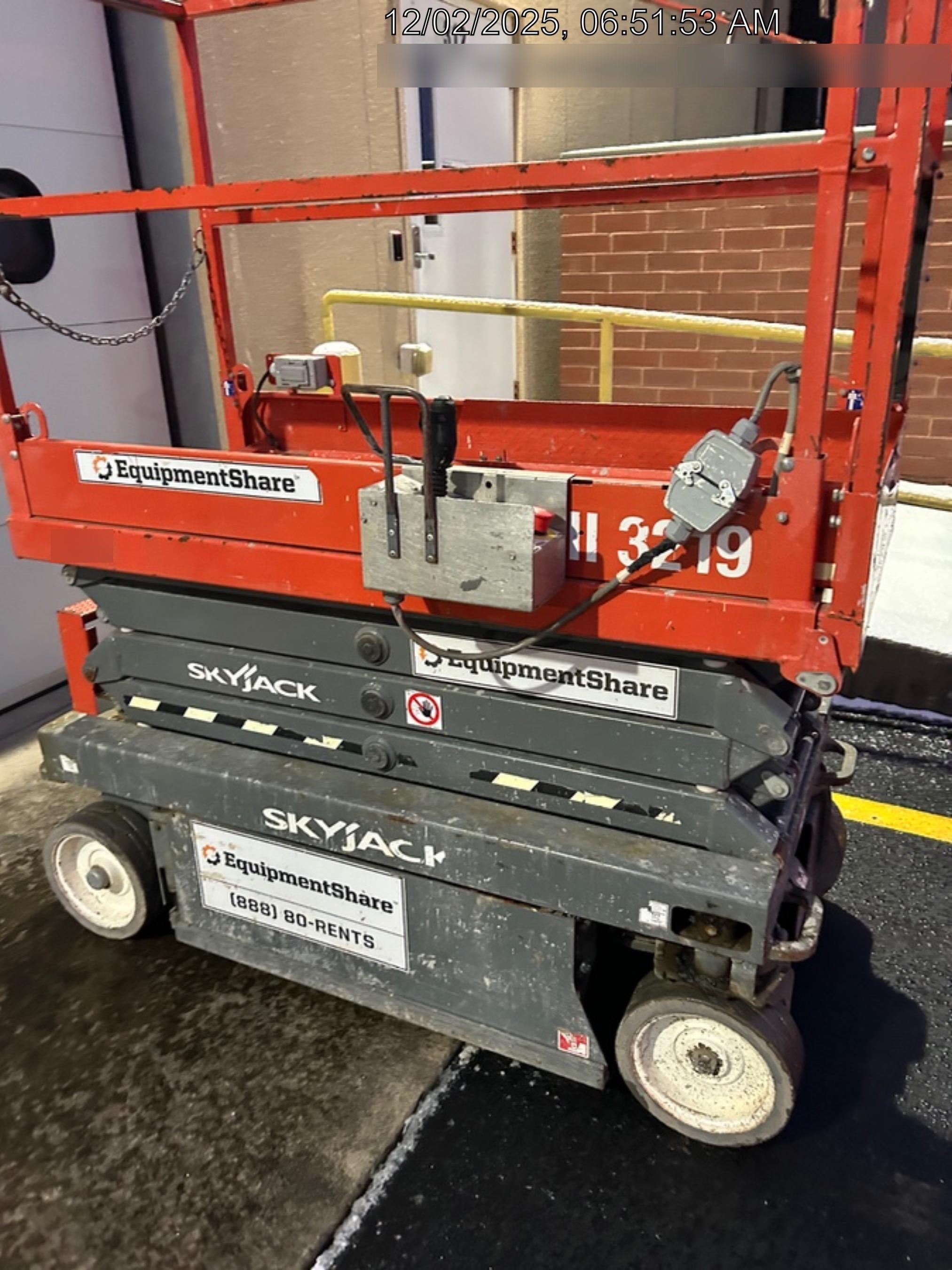 2019 Skyjack SJIII-3219 Standard Options, Trojan Batteries