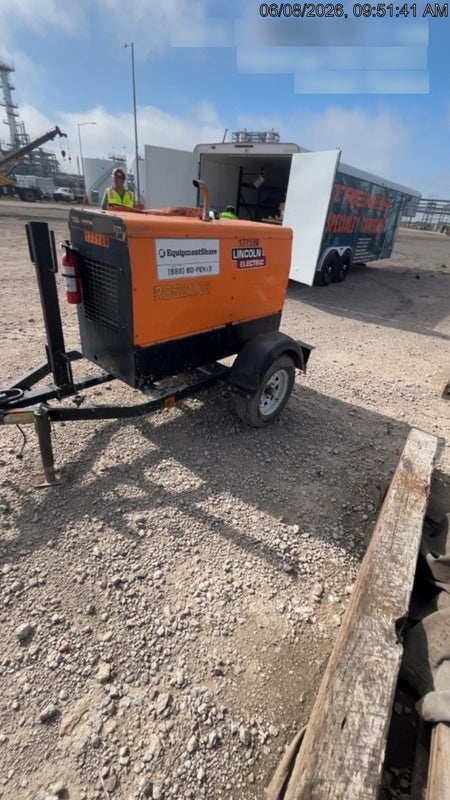 2021 Lincoln Electric Vantage 322 Vantage 322 Ready Pak 3 w/ Decals, ORANGE (includes trailer, cable rack, fender light kit) NO Telematics