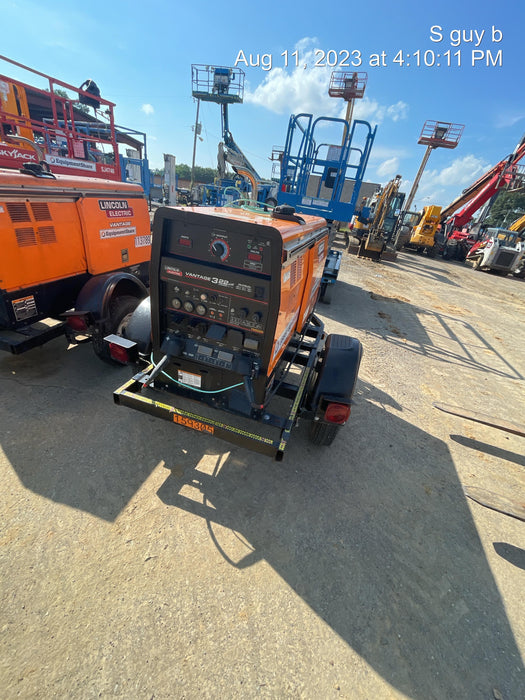 2021 Lincoln Electric Vantage 322 Vantage 322 Ready Pak 3 w/ Decals, ORANGE (includes trailer, cable rack, fender light kit) NO Telematics