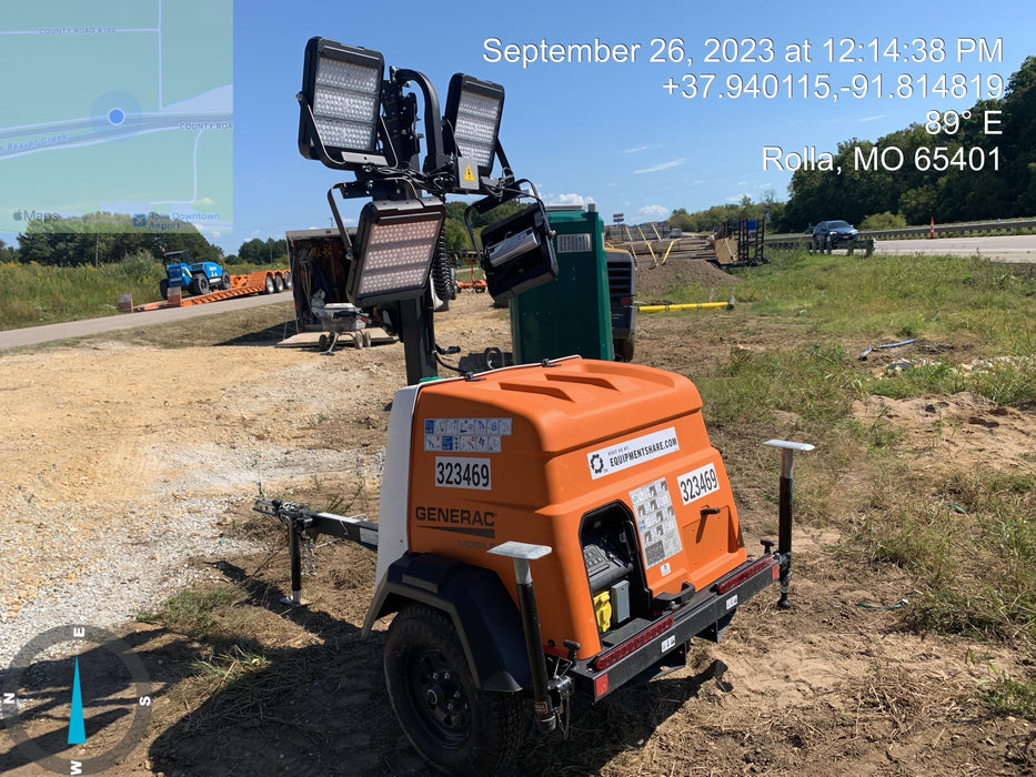 2023 Generac MLT2 Diesel, Flex Switch 120V Input, Powerzone Controller, (4) 320W LED Lights, 4kW Generator, 39.9 Gal Fuel Tank, 2" Ball, T3