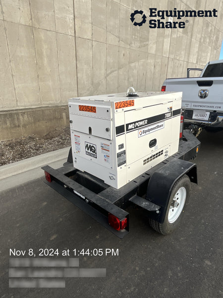 2022 Multiquip DA7000SSA3 Kubota Diesel, Trailer Mounted Package