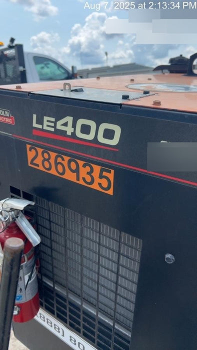 2022 Lincoln Electric LE400 Kubota V1505, Trlr, Cable Rack, Light Kit, ES Decals, T3