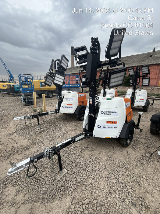 2023 Generac MLT2 Diesel, Flex Switch 120V Input, Powerzone Controller, 
(4) 320W LED Lights, 4kW Generator, 39.9 Gal Fuel Tank, 2" Ball, T3