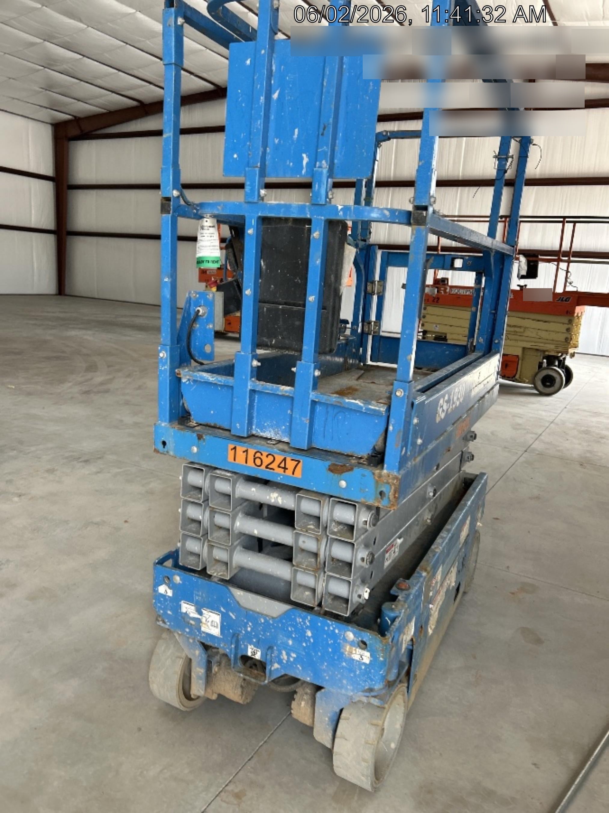 2020 Genie GS-1930 Solid Non Marking Tires, Beacon, Folding rails with half height swing gate