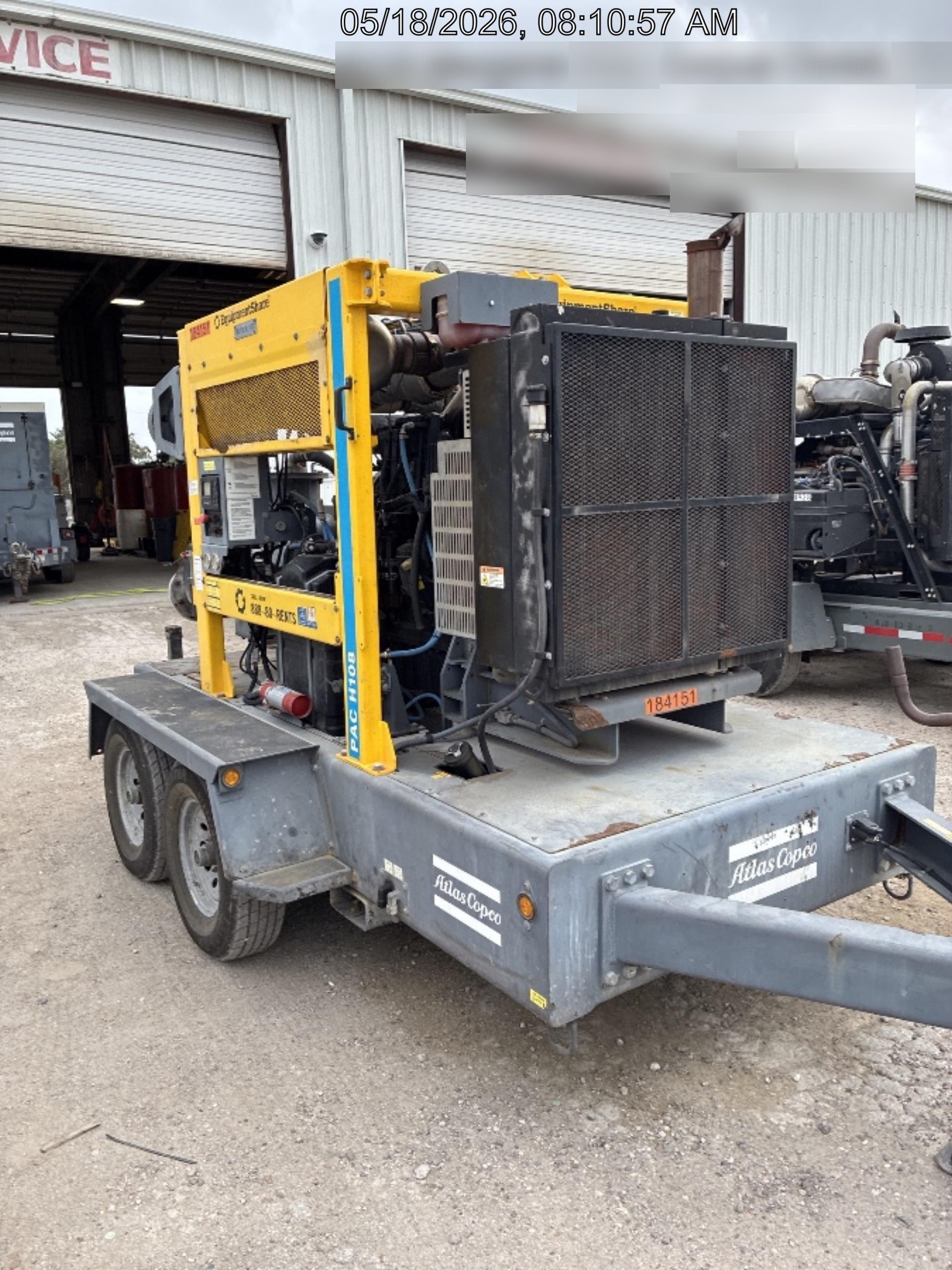 2021 ATLAS COPCO PAC H108 JD