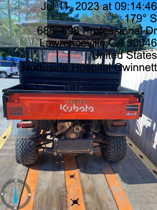 2022 Kubota RTV-X1140W-H Plastic Canopy, Windshield Acrylic Clear, LED Strobe Light, Wire Harness Kit, Back up Alarm