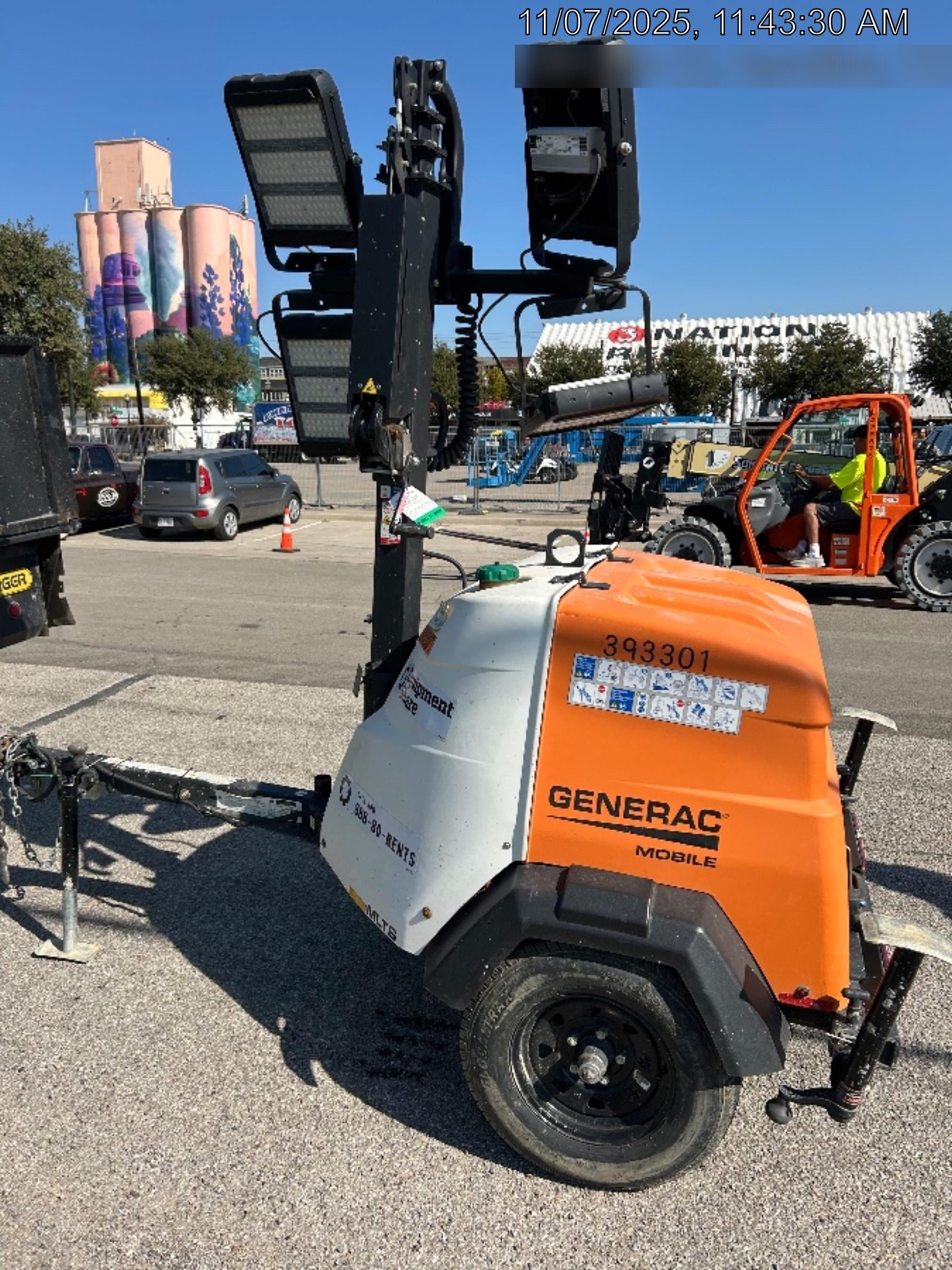 2024 Generac MLT2 Diesel, Flex Switch 120V Input, Powerzone Controller, 
(4) 320W LED Lights, 4kW Generator, 39.9 Gal Fuel Tank, 2" Ball, T3