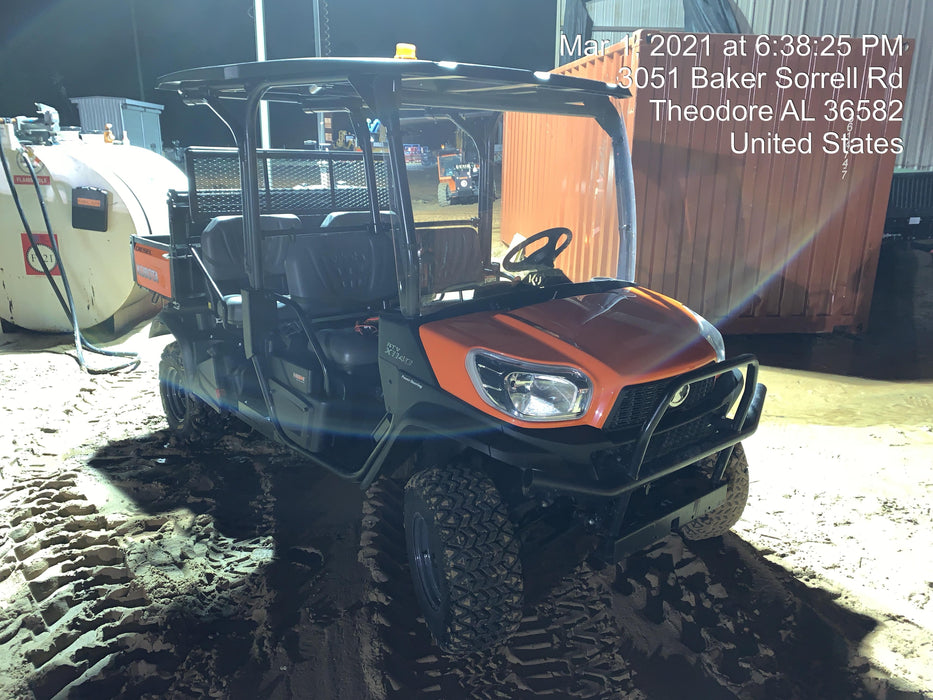 2020 Kubota RTV-X1140W-H 4wd Utility Cart, 4 Seat, Diesel, LED Strobe, Windshield Tempered Glass, Plastic Canopy, Wire Harness Kit, Backup Alarm