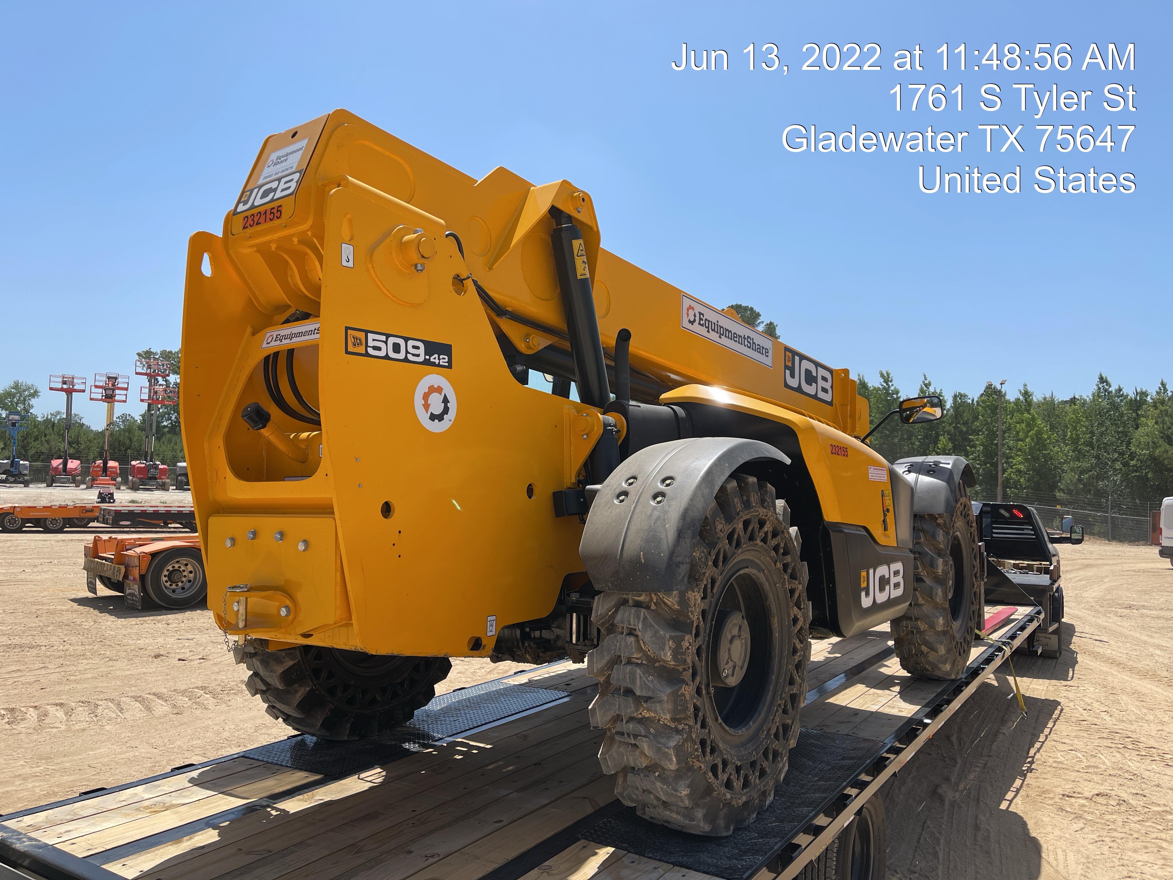 2022 JCB 509-42 74Hp Dsl, Canopy, Sld Tires, LED WL, Bcn, L Hook, EST