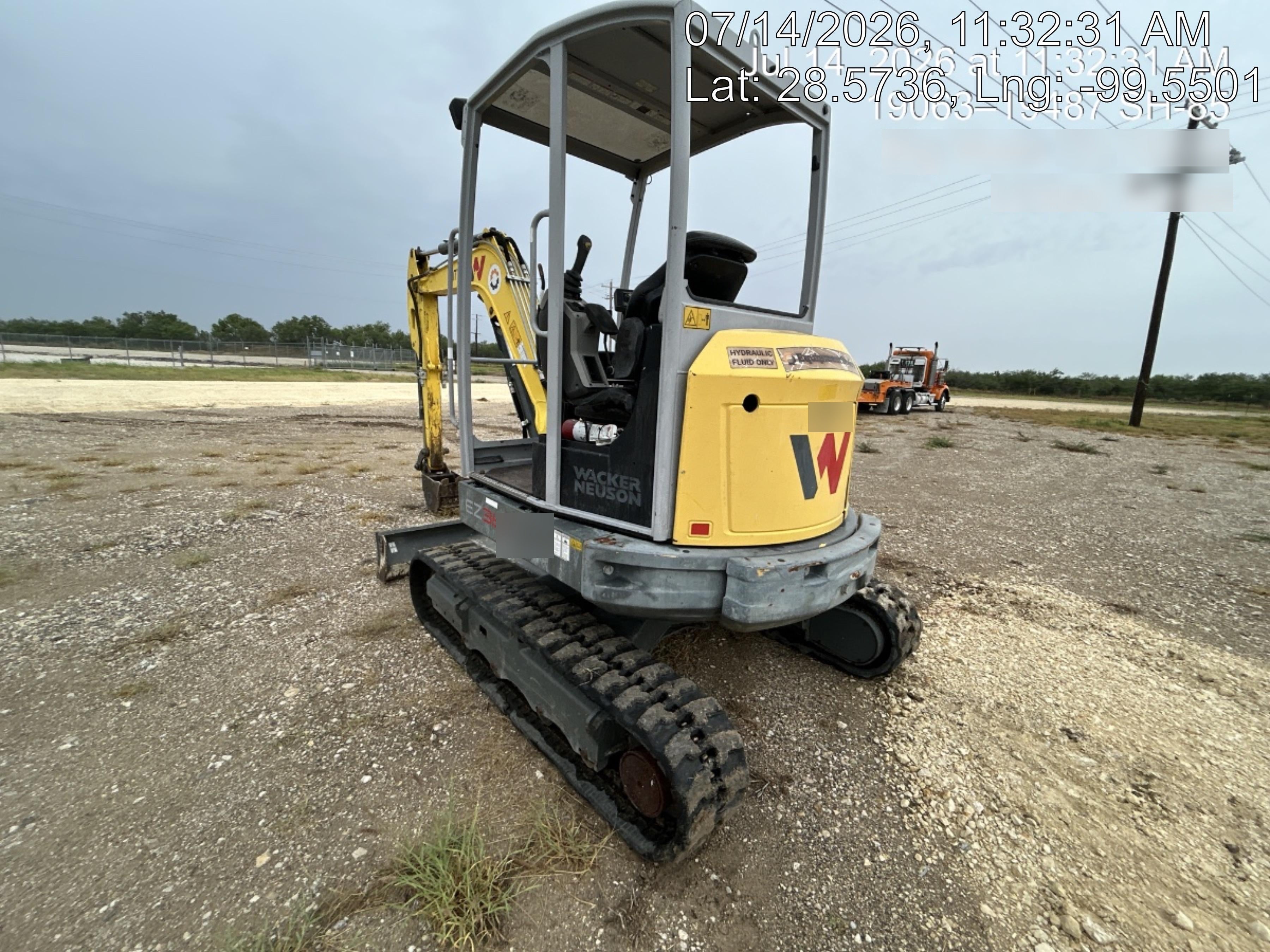 Wacker Neuson EZ36 Canopy unit with one Bucket