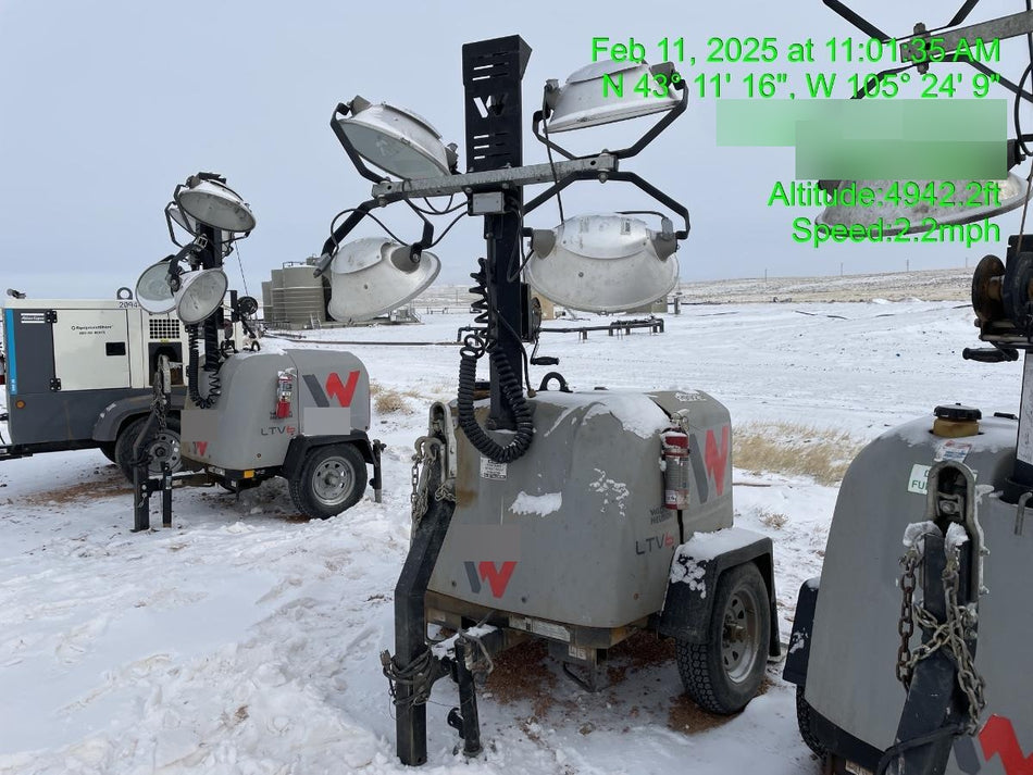 2019 Wacker Neuson LTV6L-MH Mobile Light Tower w/Fuel Level Sensor Installed