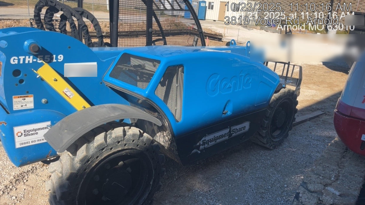 2020 Genie GTH-5519 Canopy, Solid Tires, Work Lights, Beacon, Aux Hydraulics, Back up Alarm