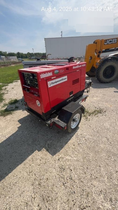 2023 Shindaiwa DGW400MDL Kubota D902 Engine, 23 HP, Dual Op Welder, Wire, Arc, Droop Stick, Tig, and CC Stick Functionality, Simulphase, 3 Phase and 1 Phase Gen Output, Single Axle NB Trlr, Slr Trckl Chrg 12V 12W, Fire Ext