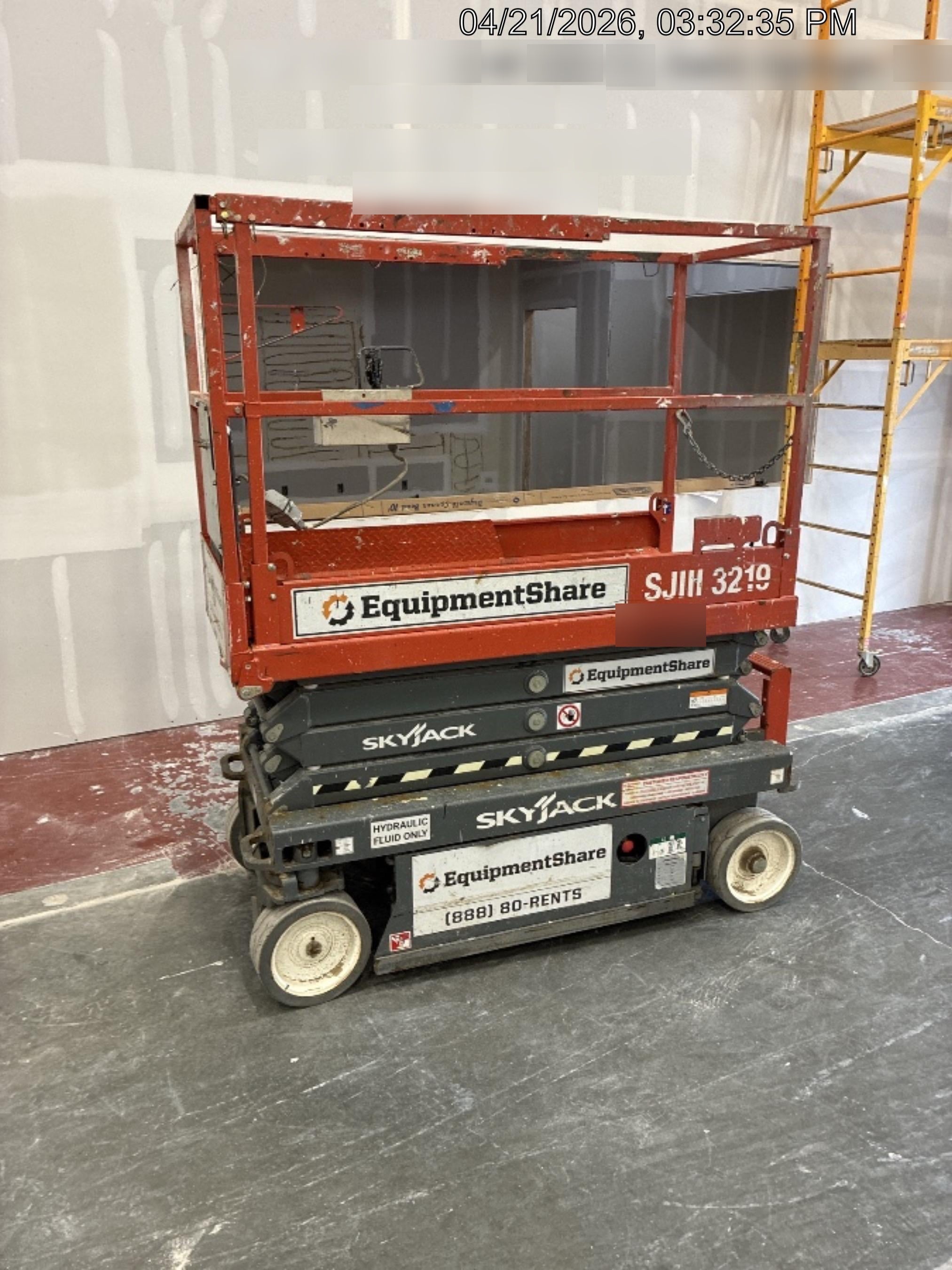 2019 Skyjack SJIII-3219 Standard Options, Trojan Batteries