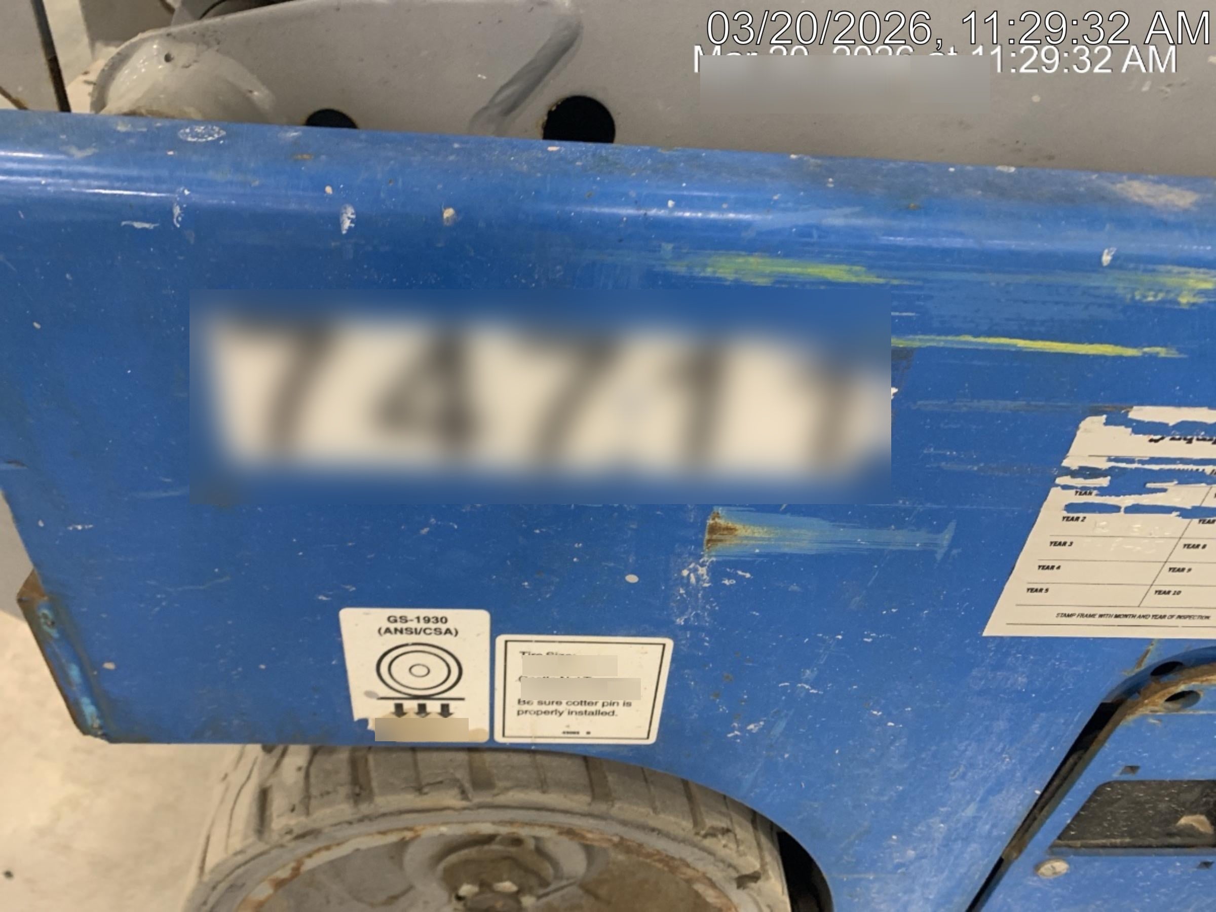 2020 Genie GS-1930 Fixed rails with chain entry gate - Pre A92.20